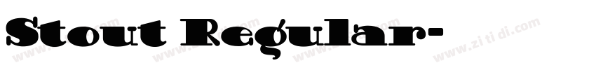 Stout Regular字体转换